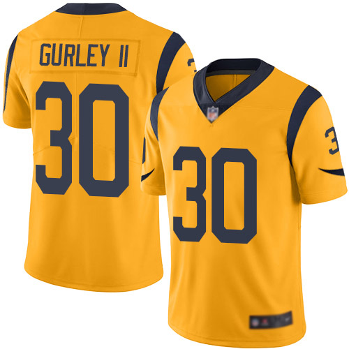 Los Angeles Rams Limited Gold Men Todd Gurley Jersey NFL Football 30 Rush Vapor Untouchable